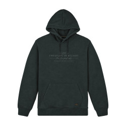 Hooded Top With Chest Embroidery Bottle GREEN