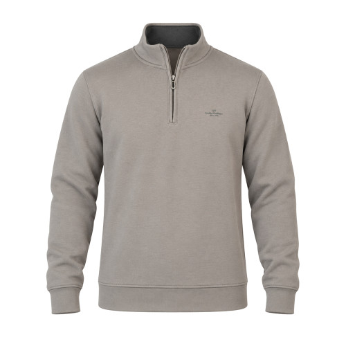 1/4 Zip Top Mid Grey