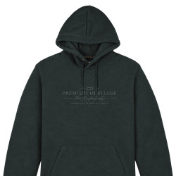 Hooded Top With Chest Embroidery Bottle GREEN