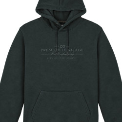 Hooded Top With Chest Embroidery Bottle GREEN