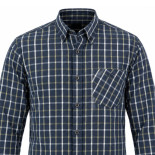Button Down Check Shirt Navy-White