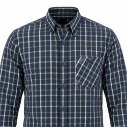 Button Down Check Shirt Navy-White