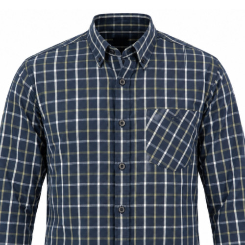 Button Down Check Shirt Navy-White