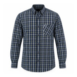 Button Down Check Shirt Navy-White