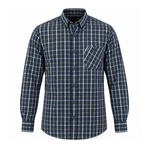 Button Down Check Shirt Navy-White
