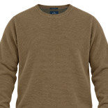 Knitted Crewneck Top Dark Beige