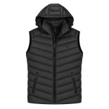Sleeveless Jacket BLACK (Removable Hood)
