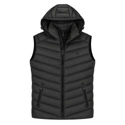 Sleeveless Jacket BLACK (Removable Hood)