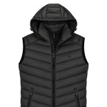 Sleeveless Jacket BLACK (Removable Hood)