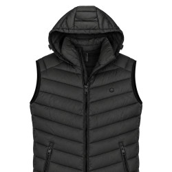 Sleeveless Jacket BLACK (Removable Hood)