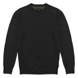 Knitted Crewneck Top BLACK