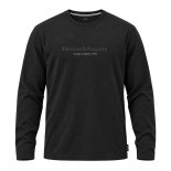 T-Shirt with Chest Print BLACK