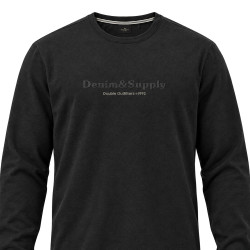 T-Shirt with Chest Print BLACK