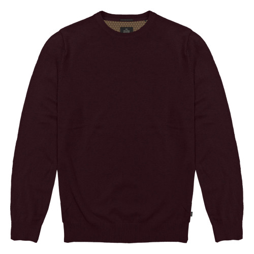 Knitted Crewneck Top Bordeaux
