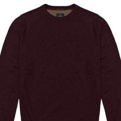 Knitted Crewneck Top Bordeaux