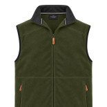 Sleeveless Fleece Zipper KHAKI