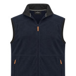 Sleeveless Fleece Zipper Blue