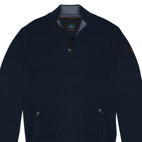 Knitted Cardigan Full-Zip  BLUE MARINE