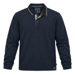 Tipped Collar Polo Shirt Navy Blue
