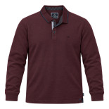 Tipped Collar Polo Shirt Dark Raspberry
