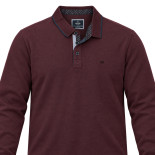 Tipped Collar Polo Shirt Dark Raspberry