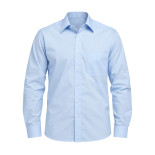 Easy Care Plain Office Shirt Sky Blue