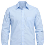 Easy Care Plain Office Shirt Sky Blue