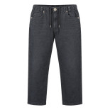 Elasticated Waist Stretchable Jeans Used Black