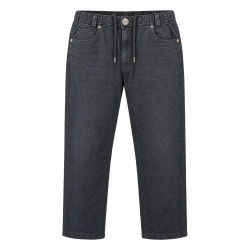 Elasticated Waist Stretchable Jeans Used Black