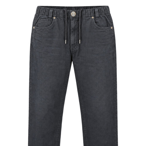 Elasticated Waist Stretchable Jeans Used Black