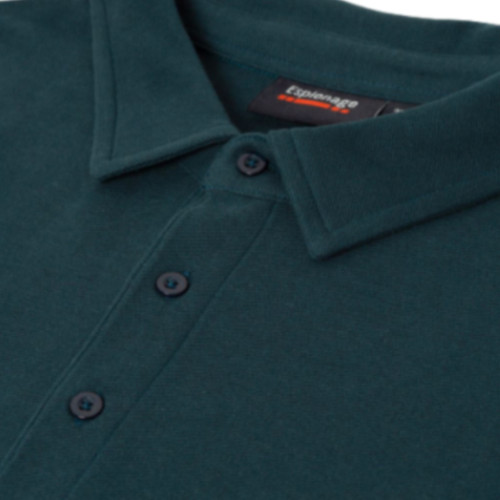 Plain Pique Cotton Polo Shirt Teal