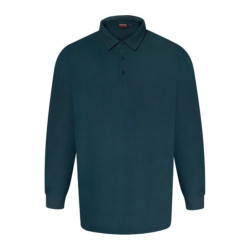 Plain Pique Cotton Polo Shirt Teal