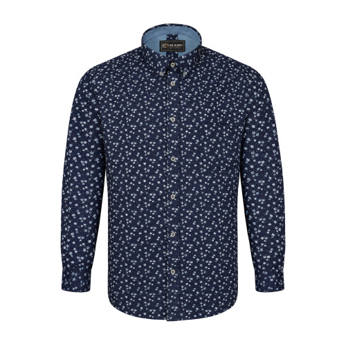 All Over Floral Print Shirt NAVY