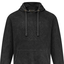 Hooded Top Washed Black