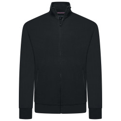 Zip Up Sweat Top BLACK