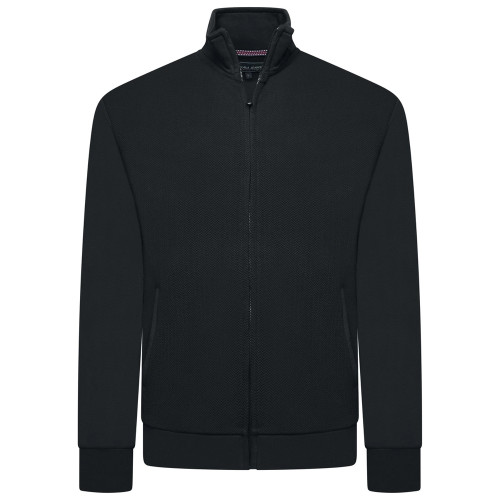 Zip Up Sweat Top BLACK