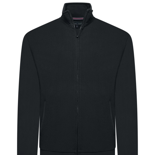 Zip Up Sweat Top BLACK