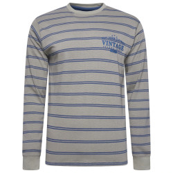 L/S Stripe Vintage Print Tee LAUREL OAK