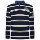 Multi Stripe Rugby Polo NAVY