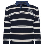 Multi Stripe Rugby Polo NAVY