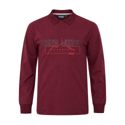North Pique Polo Bordeaux 
