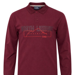 North Pique Polo Bordeaux 