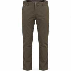 Odessa Stretchable Fine Printed Chino Brown