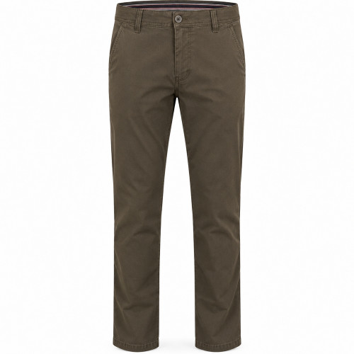 Odessa Stretchable Fine Printed Chino Brown