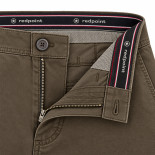 Odessa Stretchable Fine Printed Chino Brown