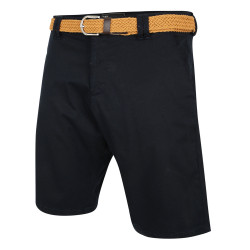 KBS3401 - Kam belted chino shorts NAVY