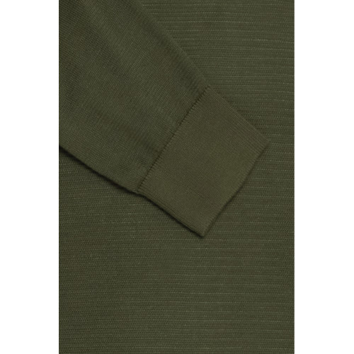 8904 - Self Designed Knitted Crewneck Olive Green