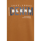 8940 Sweater With Chest Print Caramel