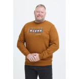 8940 Sweater With Chest Print Caramel