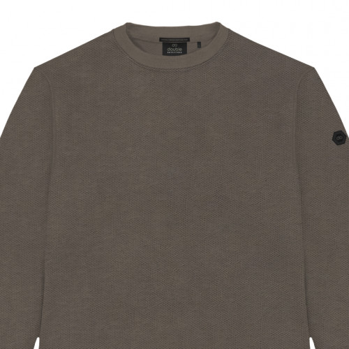 1089 Crewneck Waffle Fabric DK SMOKE